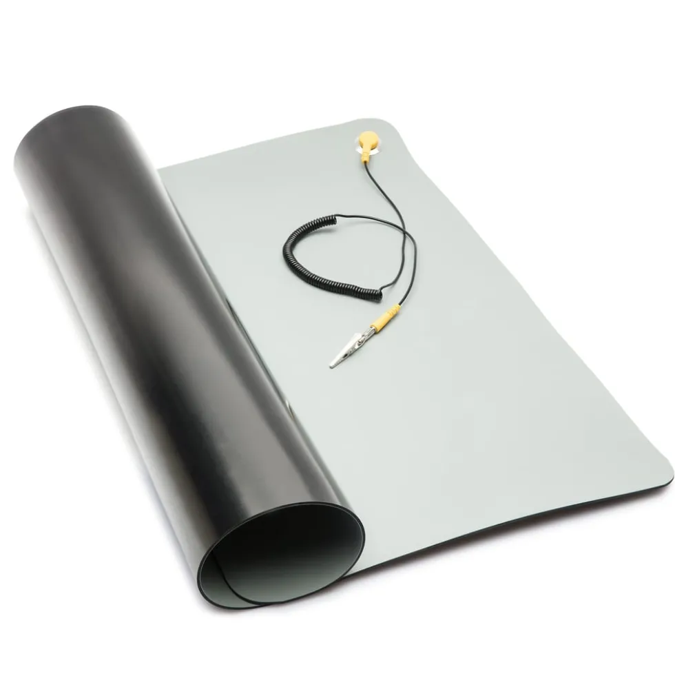 Luxorparts ESD-bänkmatta med jordningsklämma 50x60 cm
