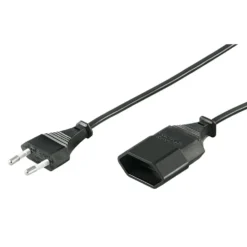 Luxorparts Förlängningskabel Ojordad 5 m (EU) Svart