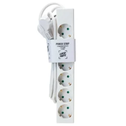 Luxorparts Grenuttag 6-vägs 1 m vit 2-pack