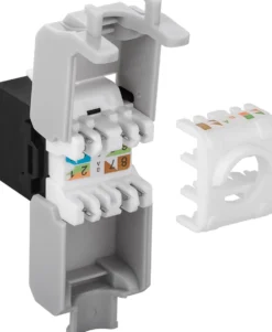 Luxorparts Keystone-jack Cat. 6a UTP verktygsfri Svart