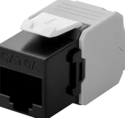 Luxorparts Keystone-jack Cat. 6a UTP verktygsfri Svart