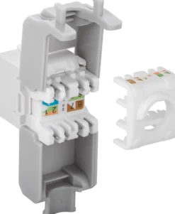 Luxorparts Keystone-jack Cat. 6a UTP verktygsfri Vit