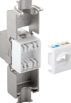 Luxorparts Keystone-jack Cat. 6a FTP verktygsfri