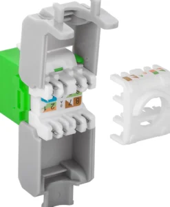 Luxorparts Keystone-jack Cat. 6a UTP verktygsfri Grön