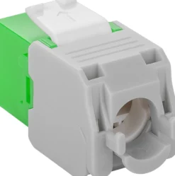 Luxorparts Keystone-jack Cat. 6a UTP verktygsfri Grön