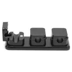 Luxorparts Magnetisk kabelklämma med basplatta Svart (6-pack)