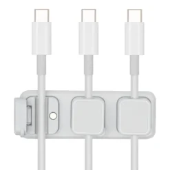 Luxorparts Magnetisk kabelklämma med basplatta Vit (6-pack)
