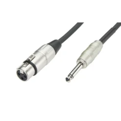 Luxorparts Mikrofonkabel XLR till 6,3 mm 6 m, Svart