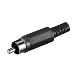 Luxorparts RCA-kontakt Hane Svart