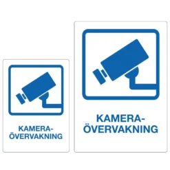 Luxorparts Skylt Kameraövervakning 2-pack Svenska