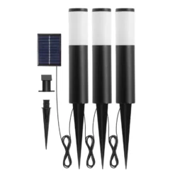 Luxorparts 245 Solcellsdriven pollare 3-pack
