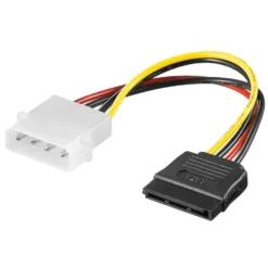 Luxorparts Strömadapter Molex till SATA – Molex 4-pin