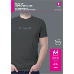 Luxorparts Textiltransfer för mörka plagg A4 5-pack