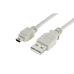 Luxorparts USB-A- till Mini USB-kabel Grå 0,5 m