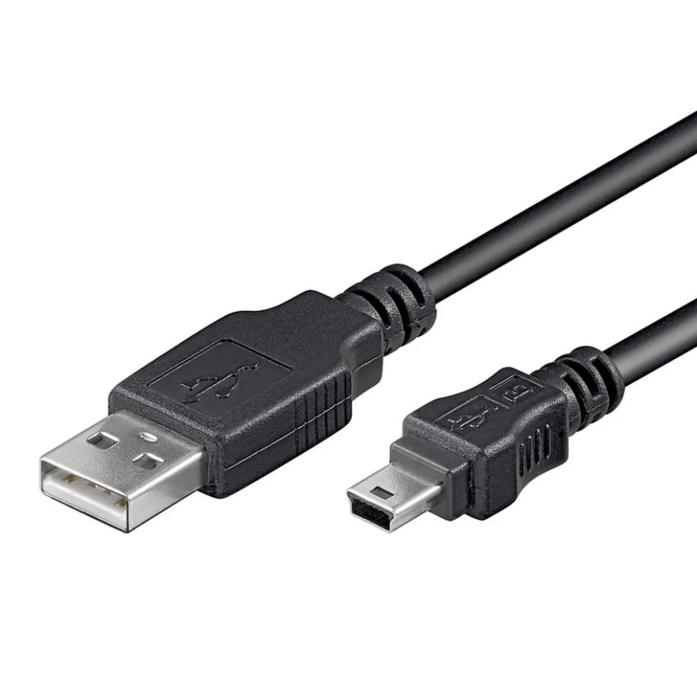 Luxorparts USB-A- till Mini USB-kabel Svart 1,8 m