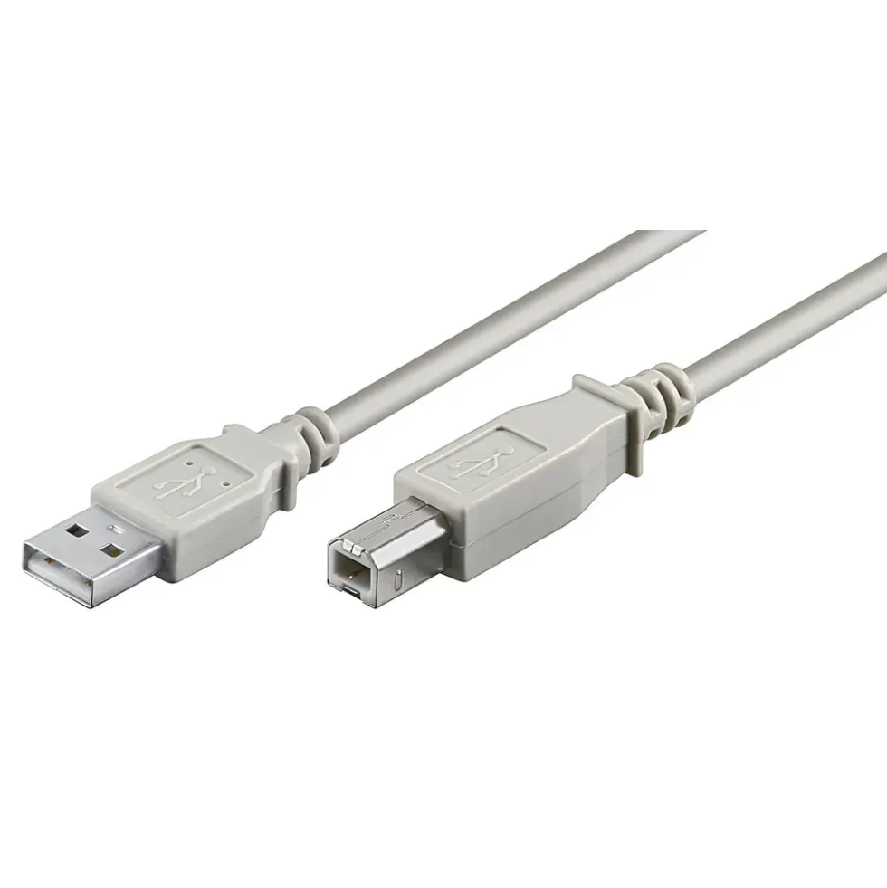 Luxorparts USB-B-kabel Grå 1 m