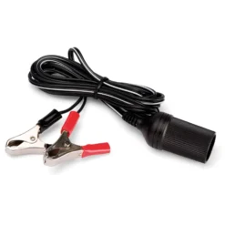 Luxorparts 12 V-uttag med batteriklämmor