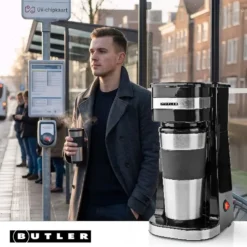 Melissa Single-Serve Coffee Maker med resemugg 0,4 l