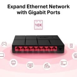 Mercusys Gigabitswitch 8 portar