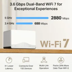 Mercusys Halo H27BE Mesh Wi-Fi 7 2-pack