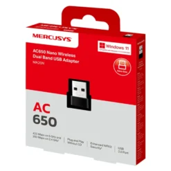 Mercusys MA20N AC650 USB-nätverksadapter