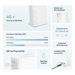 Mercusys MB230-4G AC1200 4G+ LTE Router