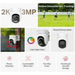 Mercusys MC510 – Outdoor Pan/Tilt Security Wi-Fi Övervakningskamera