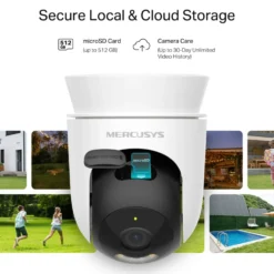 Mercusys MC510 – Outdoor Pan/Tilt Security Wi-Fi Övervakningskamera