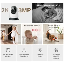 Mercusys MC210 – Pan/Tilt Home Security Wi-Fi Övervakningskamera