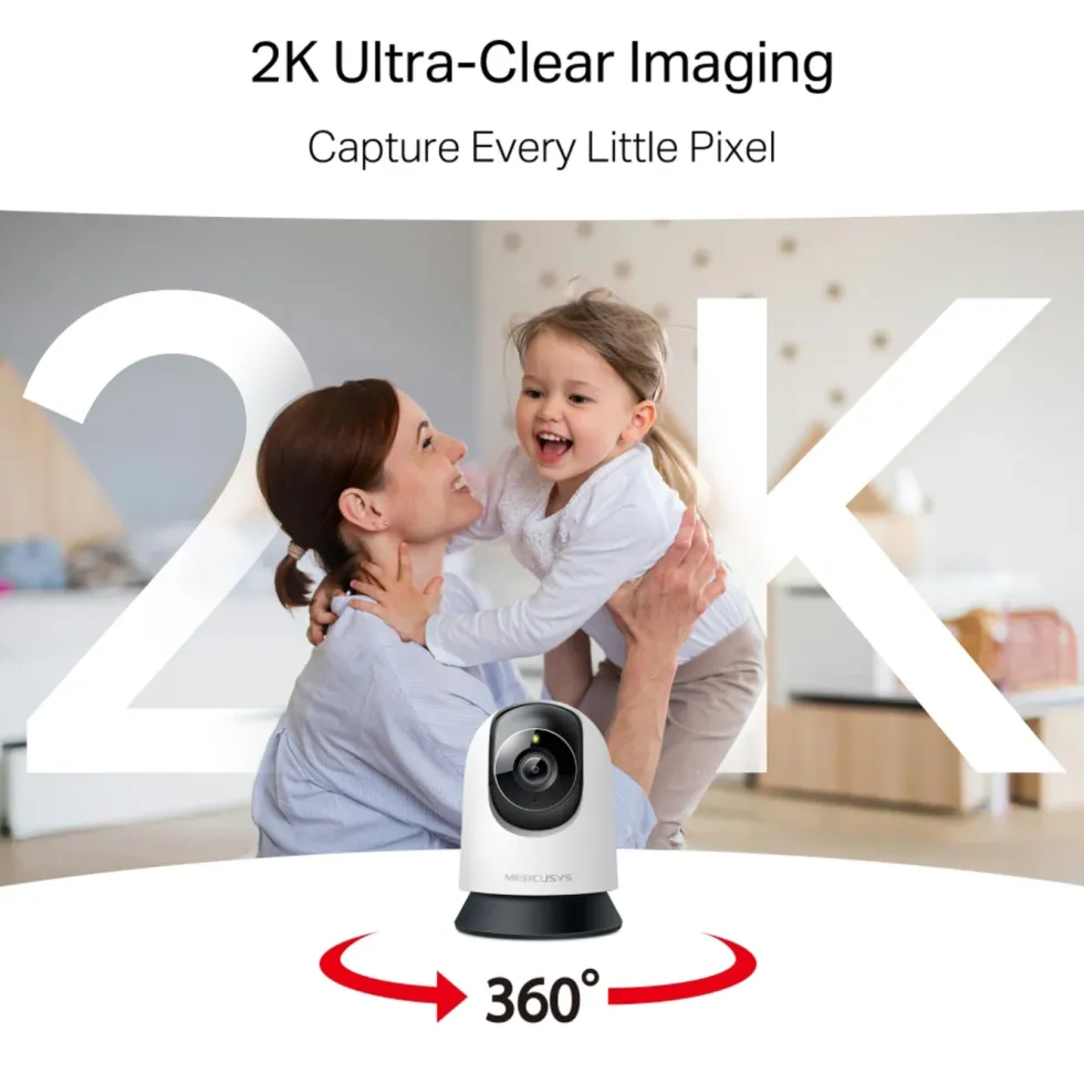Mercusys MC210 – Pan/Tilt Home Security Wi-Fi Övervakningskamera