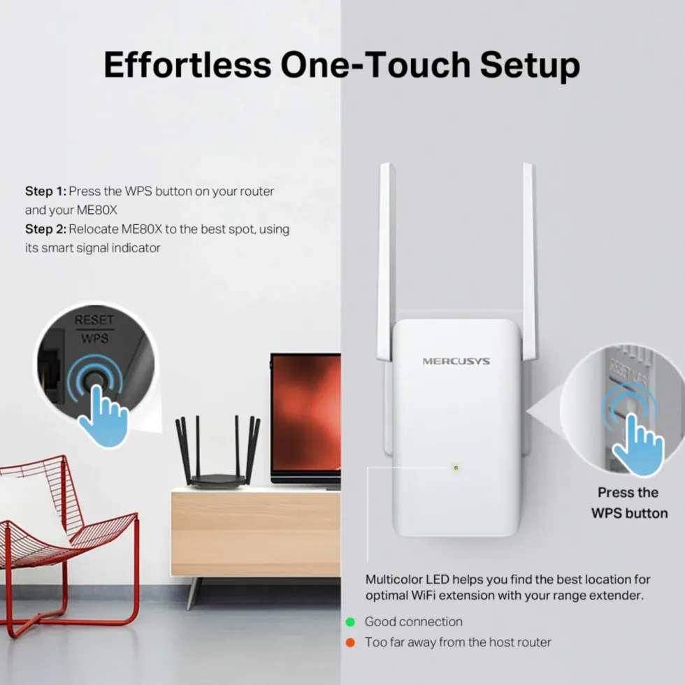 Mercusys ME25BE Wifi 7-repeater BE3600