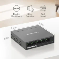 Mercusys MS105GP 5-portars gigabitswitch med POE+