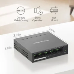 Mercusys MS105GP 5-portars gigabitswitch med POE+
