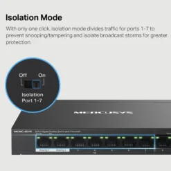 Mercusys MS108GP 8-portars gigabitswitch med POE+