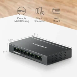Mercusys MS108GP 8-portars gigabitswitch med POE+