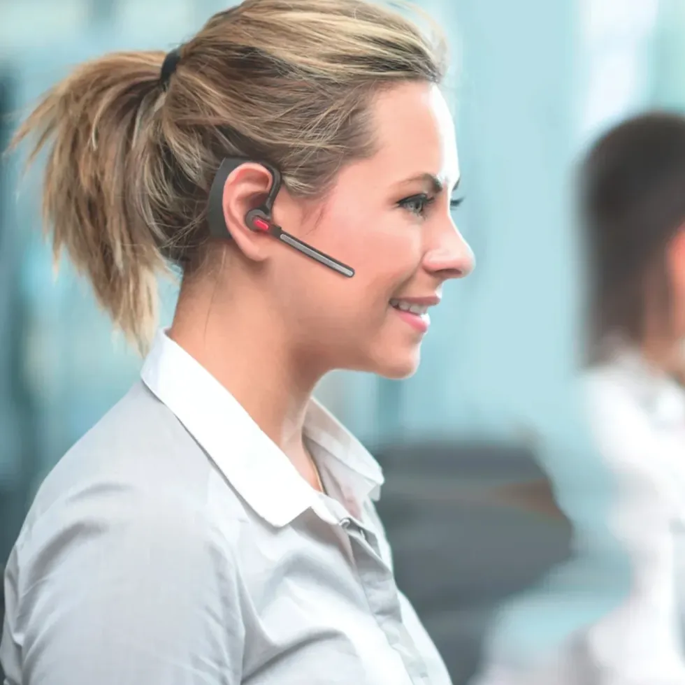 MIXX Mono Headset B10 trådlöst med ENC-mikrofon Svart