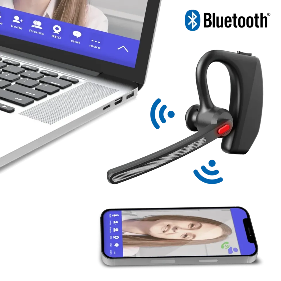 MIXX Mono Headset B10 trådlöst med ENC-mikrofon Svart
