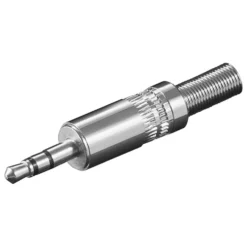 3,5 mm-kontakt hane i metall (stereo) v2