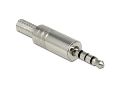 3,5 mm-kontakt i metall Hane 4-polig