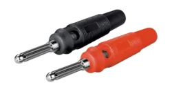 4 mm-labbpropp 55 mm med skruvanslutning Svart