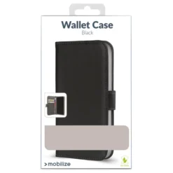 Mobilize Classic Gelly Wallet Book Case – Mobilskal för iPhone 14 Pro Max Svart