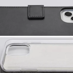 Mobilize Classic Gelly Wallet Book Case – Mobilskal för iPhone 15 Pro Max Svart