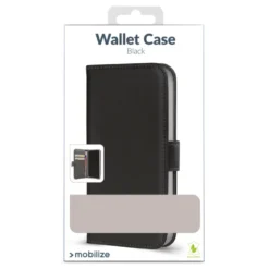 Mobilize Classic Gelly Wallet Book Case – Mobilskal för iPhone 15 Pro Max Svart