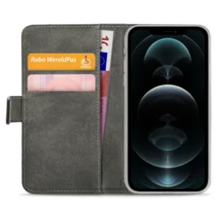 Mobilize Classic Gelly Wallet Book Case – Mobilskal för iPhone 12 Pro Max Svart