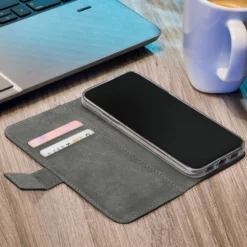 Mobilize Classic Gelly Wallet Book Case – Mobilskal för iPhone 16 Pro Max Svart