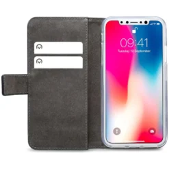 Mobilize Classic Gelly Wallet Book Case – Mobilskal för iPhone X/Xs Svart