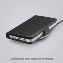 Mobilize Classic Gelly Wallet Book Case – Mobilskal för iPhone 15 Pro Svart