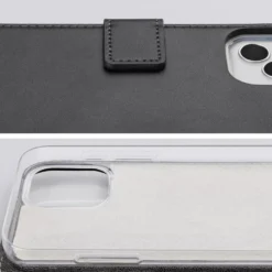 Mobilize Classic Gelly Wallet Book Case – Mobilskal för iPhone 15 Pro Svart