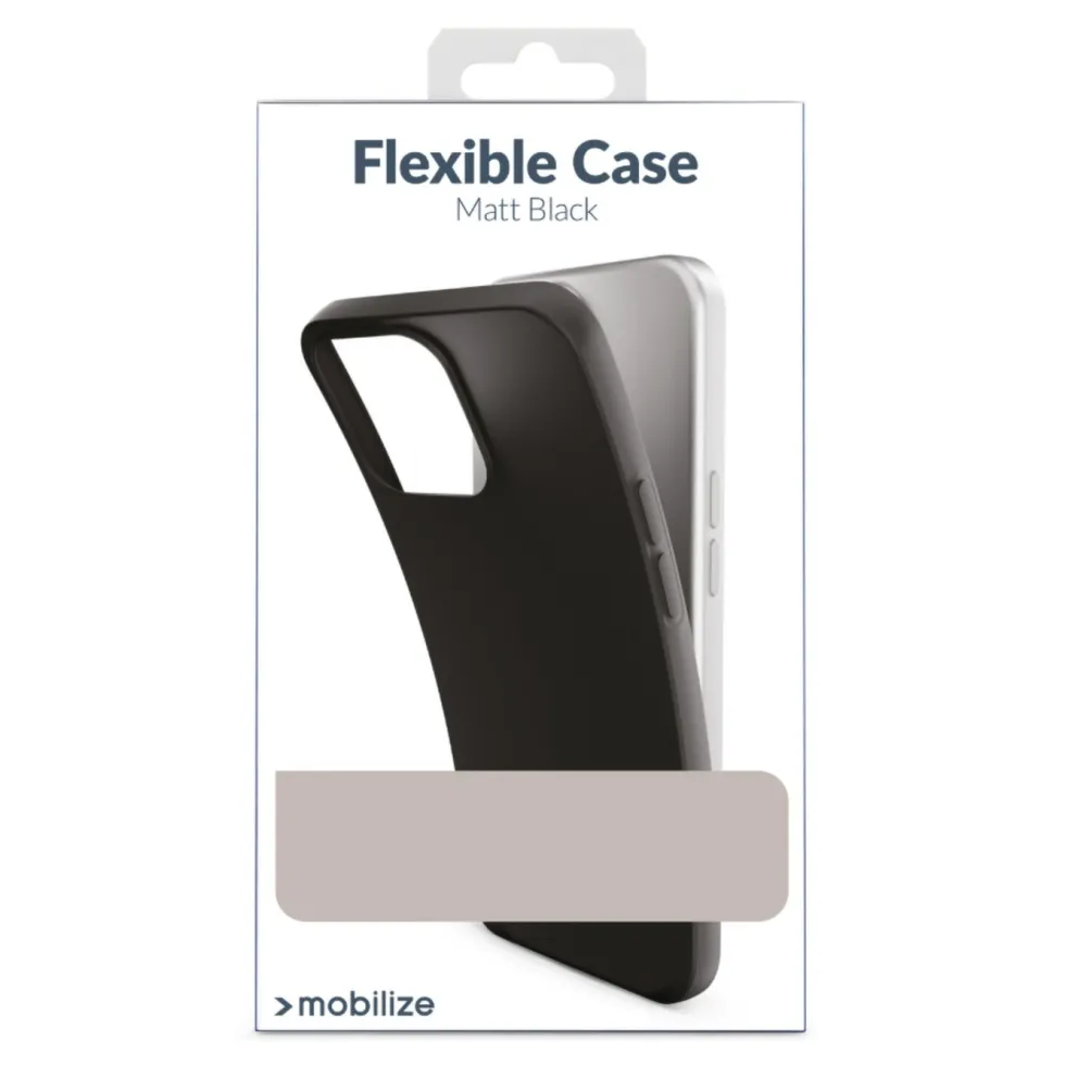 Mobilize Rubber Gelly Case – Mobilskal för iPhone 15 Pro Max Svart