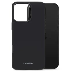 Mobilize Rubber Gelly Case – Mobilskal för iPhone 16 Pro Max Svart